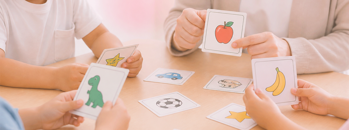 英語の課題に取り組む子どもたち