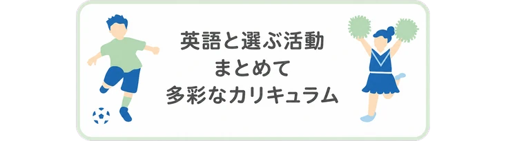 英語と選ぶ活動 / まとめて / 多彩なカリキュラム